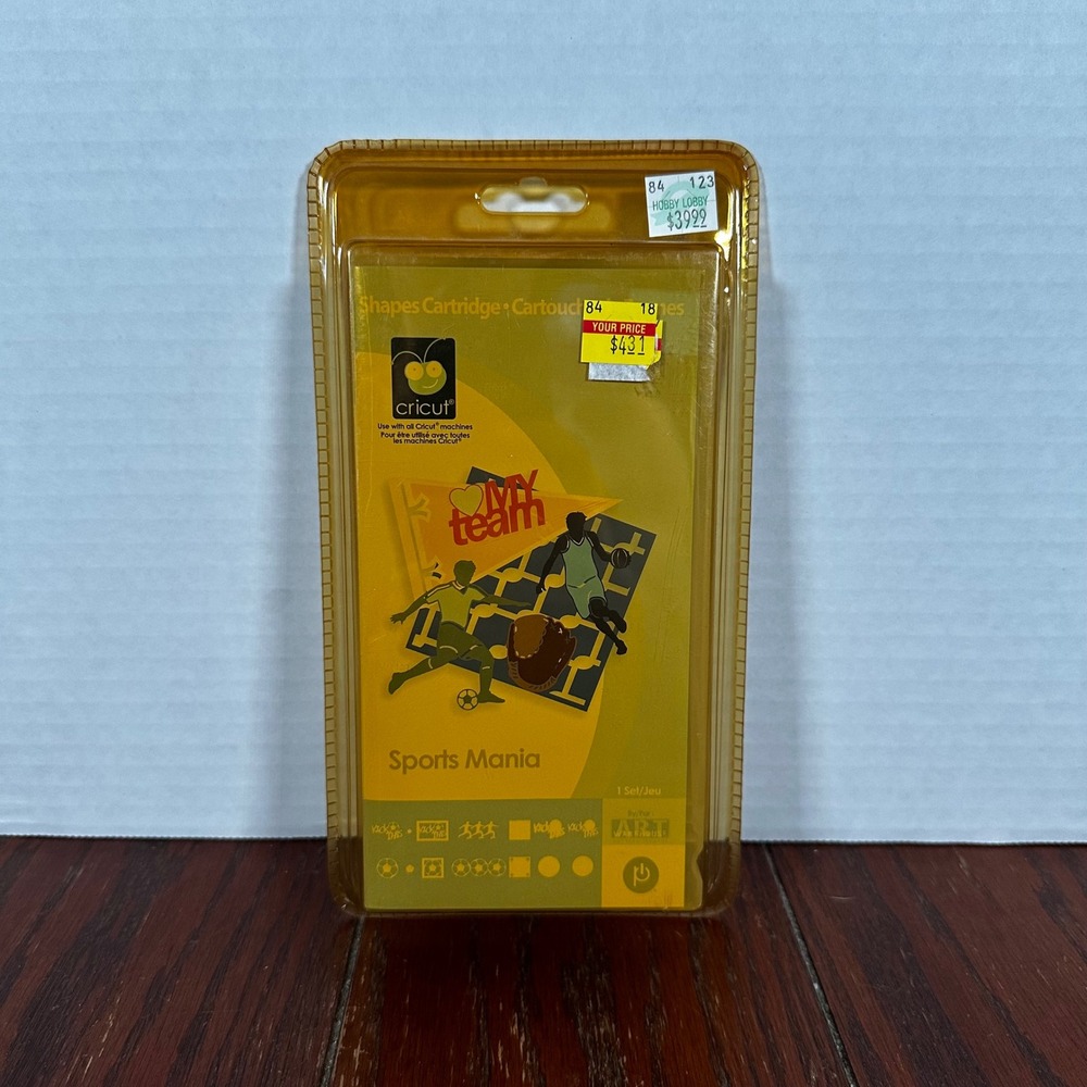 Cricut Sports Mania Cartridge Unisex OS New Sports Shapes 29-0521
